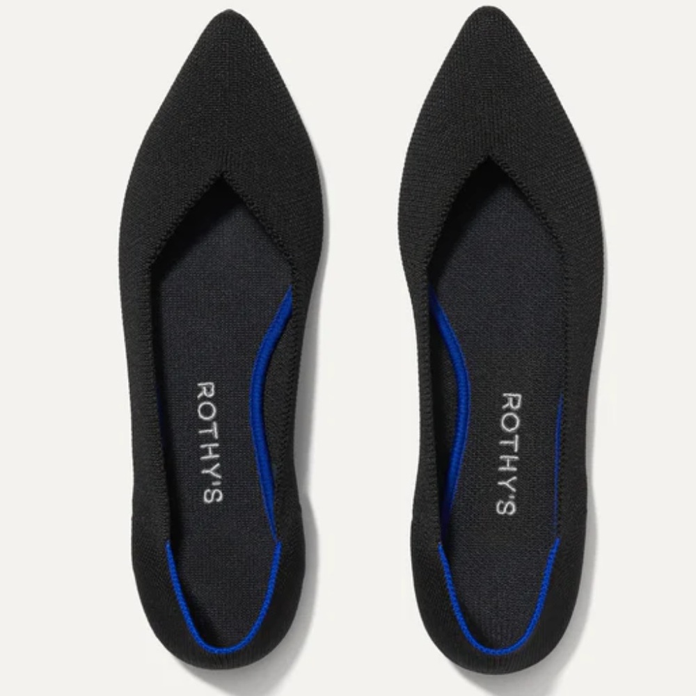 Rothy's Black "The Point" Flats